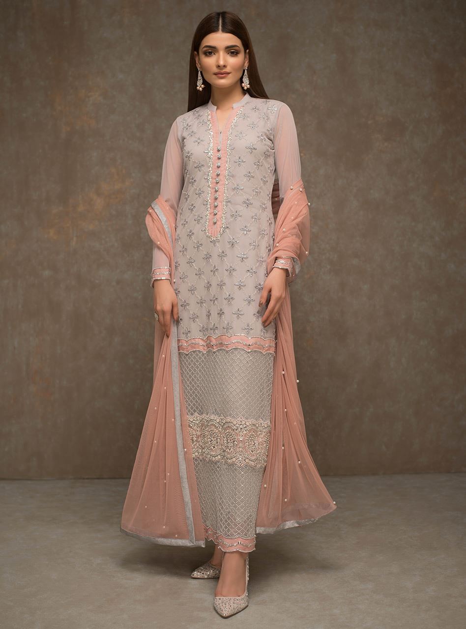 Zainab Chottani | Semi Formals | MOONLIT ROSE by Zainab Chottani - Designer Dress - Type: Ladies Clothes - Available at Libayah - 100% Original