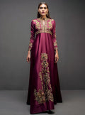 Zainab Chottani | Semi Formals | MAROON GOWN by Zainab Chottani - Designer Dress - Type: Ladies Clothes - Available at Libayah - 100% Original