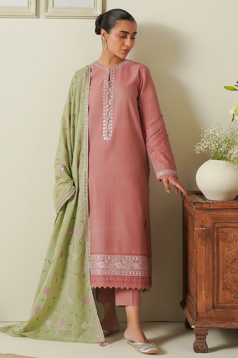 Cross Stitch | Mahiri Embroidered Lawn 24 | SOFT SAGE by Cross Stitch - Designer Dress - Type: Ladies Clothes - Available at Libayah - 100% Original