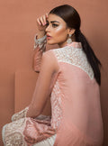 Zainab Chottani | Luxury Pret | SALMON PINK CHIFFON SHIRT by Zainab Chottani - Designer Dress - Type: Ladies Clothes - Available at Libayah - 100% Original