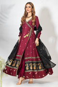 Fatima Khan | Best Sellers 24 | AMBER MAROON KALIDAR by Fatima Khan - Designer Dress - Type: Luxury - Available at Libayah - 100% Original