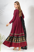 Fatima Khan | Best Sellers 24 | AMBER MAROON KALIDAR by Fatima Khan - Designer Dress - Type: Luxury - Available at Libayah - 100% Original
