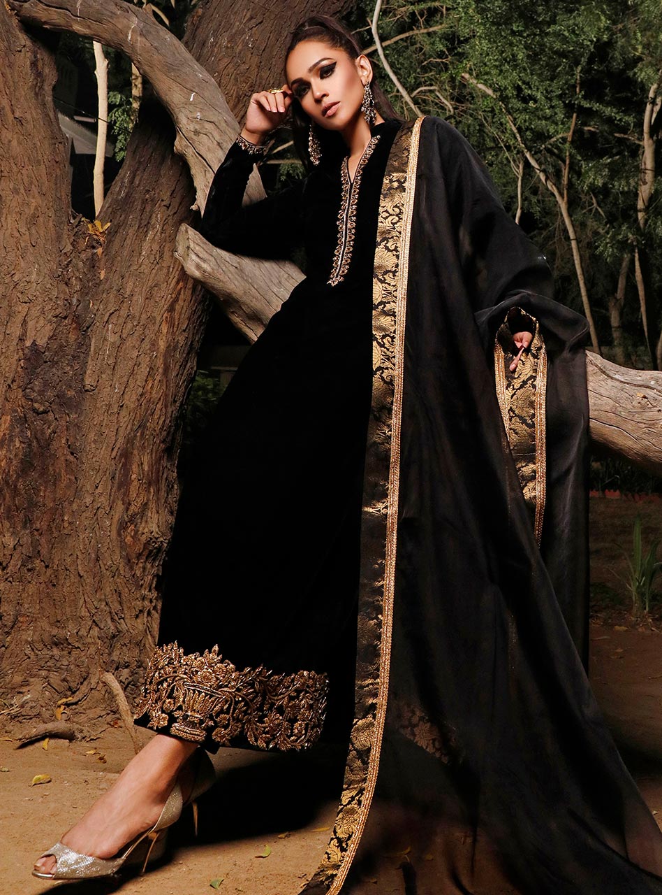 Zainab Chottani | Semi Formals | MYSTERIOUS SHADOW by Zainab Chottani - Designer Dress - Type: Ladies Clothes - Available at Libayah - 100% Original