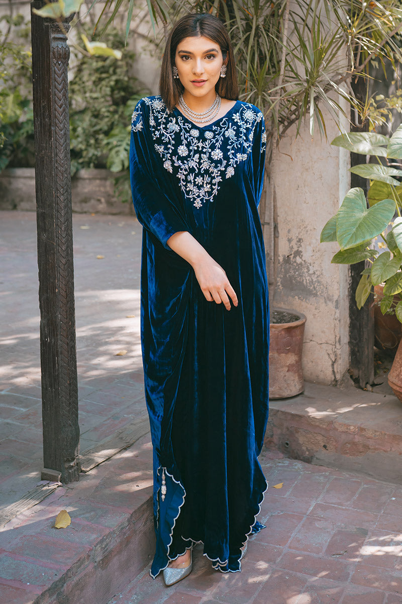 Ansab Jahangir | Bow Velvet Edit | ANTIQUE by Ansab Jahangir - Designer Dress - Type: Ladies Clothes - Available at Libayah - 100% Original