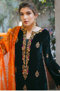 Ansab Jahangir | Bow Velvet Edit | MIDNIGHT FANTASY by Ansab Jahangir - Designer Dress - Type: Ladies Clothes - Available at Libayah - 100% Original