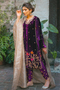 Ansab Jahangir | Bow Velvet Edit | WINTER HAZE by Ansab Jahangir - Designer Dress - Type: Ladies Clothes - Available at Libayah - 100% Original