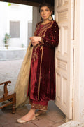 Ansab Jahangir | Bow Velvet Edit | STARRY NIGHT by Ansab Jahangir - Designer Dress - Type: Ladies Clothes - Available at Libayah - 100% Original