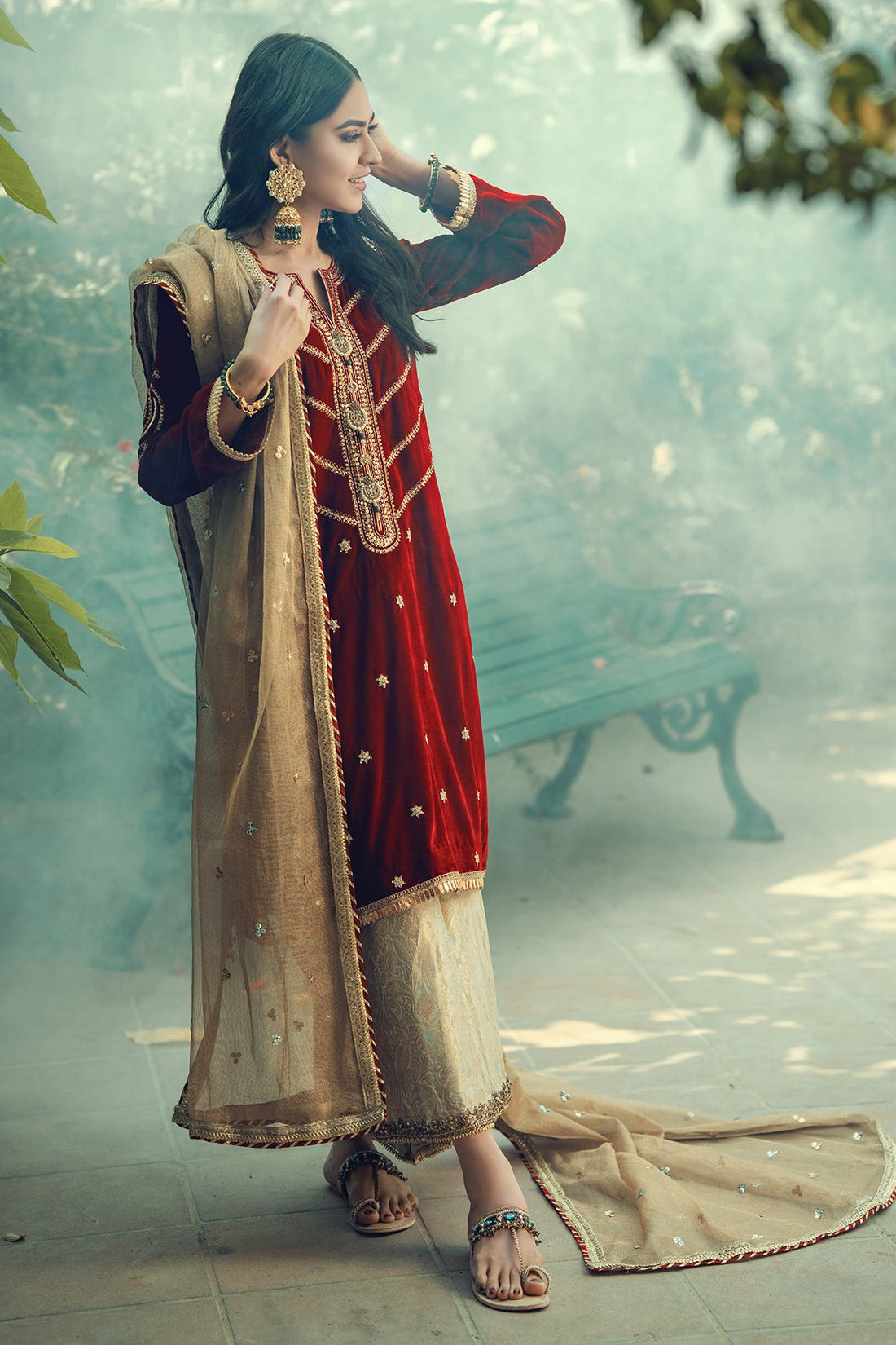 Annus Abrar | Semi Formals | AFSHAN-RUBY by Annus Abrar - Designer Dress - Type: Ladies Clothes - Available at Libayah - 100% Original