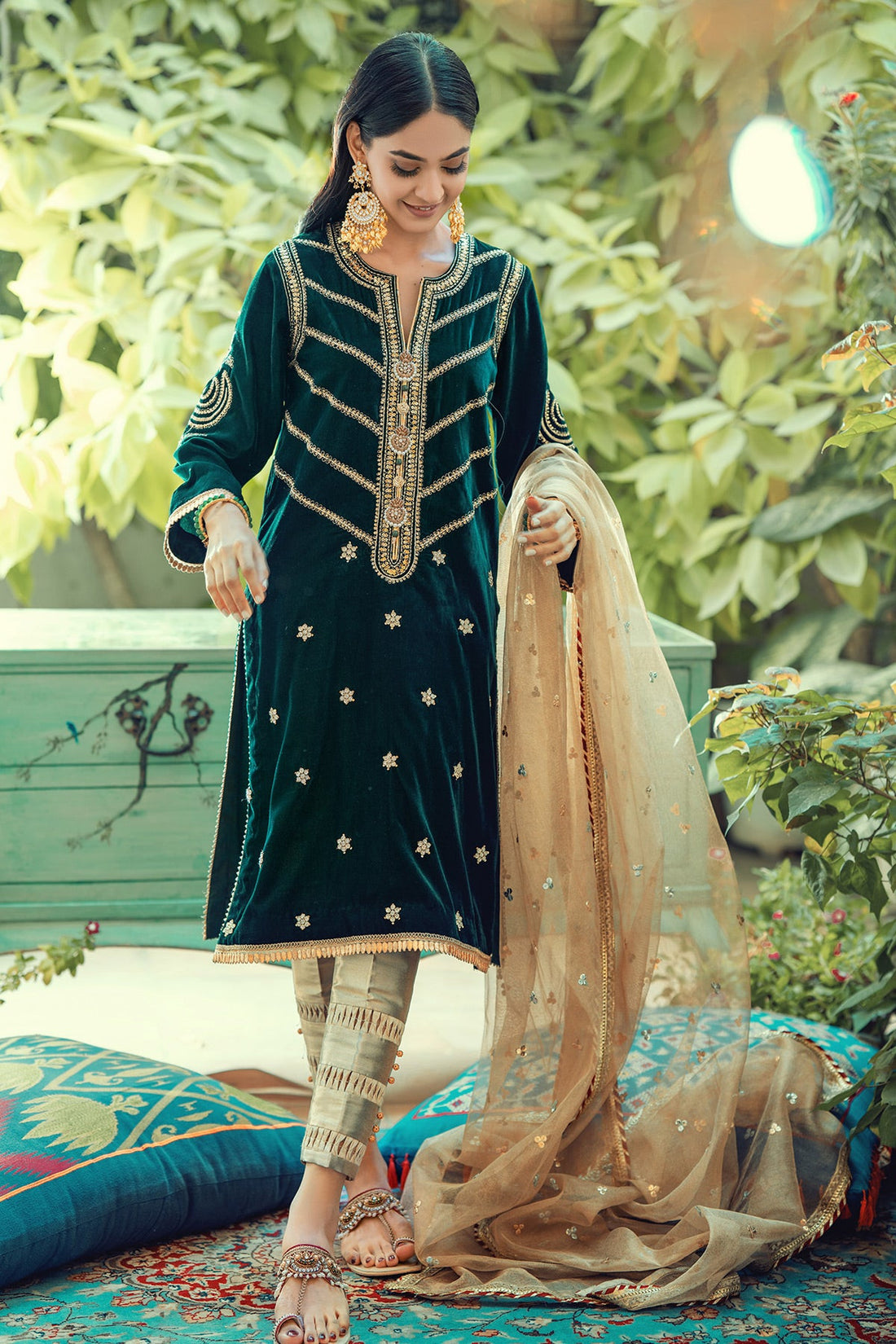 Annus Abrar | Semi Formals | AFSHAN-MERALD by Annus Abrar - Designer Dress - Type: Ladies Clothes - Available at Libayah - 100% Original