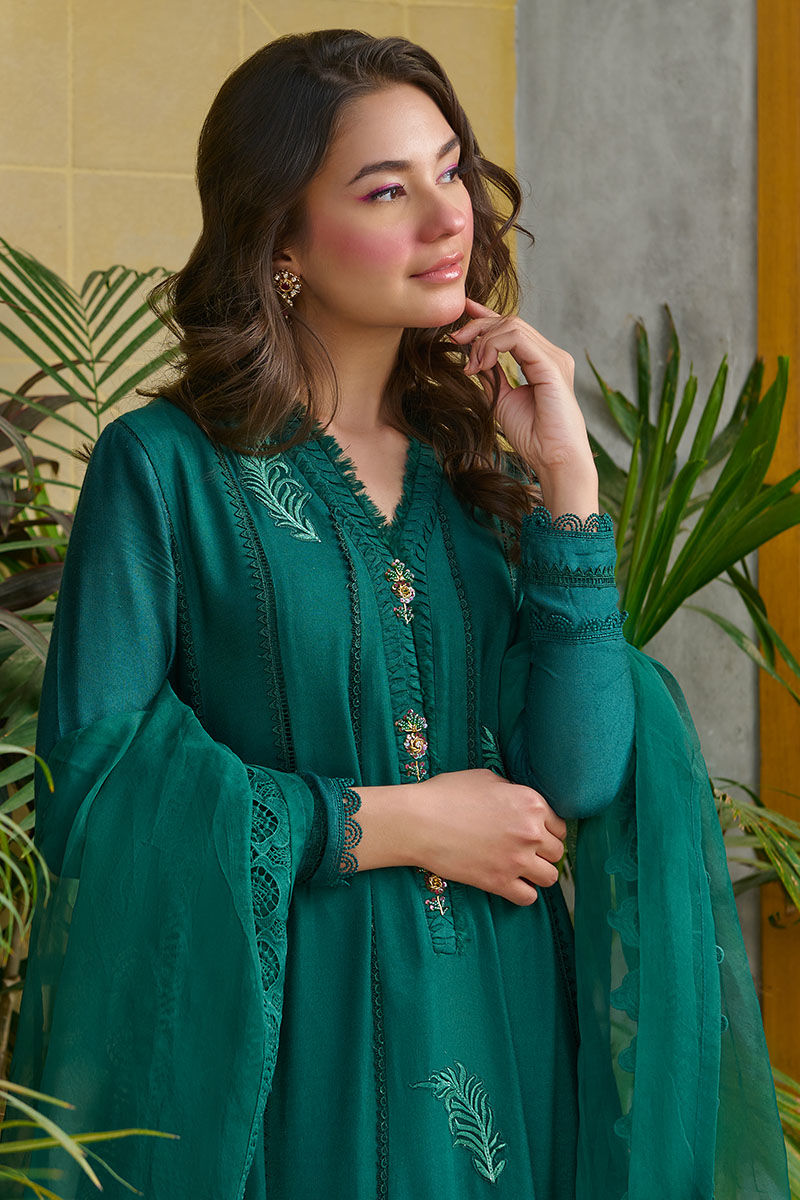 Fatima Khan | Best Sellers 24 | LUSH GREEN by Fatima Khan - Designer Dress - Type: Luxury - Available at Libayah - 100% Original
