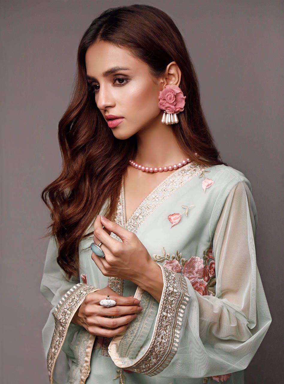 Zainab Chottani | Luxury Pret | CHRYSOLITE ROSE by Zainab Chottani - Designer Dress - Type: Ladies Clothes - Available at Libayah - 100% Original