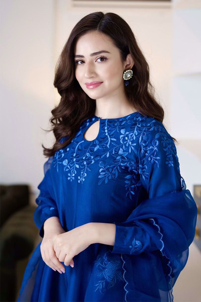Ansab Jahangir | Luxury Silk Pret | BLUE SHADOW by Ansab Jahangir - Designer Dress - Type: Ladies Clothes - Available at Libayah - 100% Original