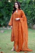 Ansab Jahangir | Luxury Silk Pret | TANGERINE ROUGE by Ansab Jahangir - Designer Dress - Type: Ladies Clothes - Available at Libayah - 100% Original