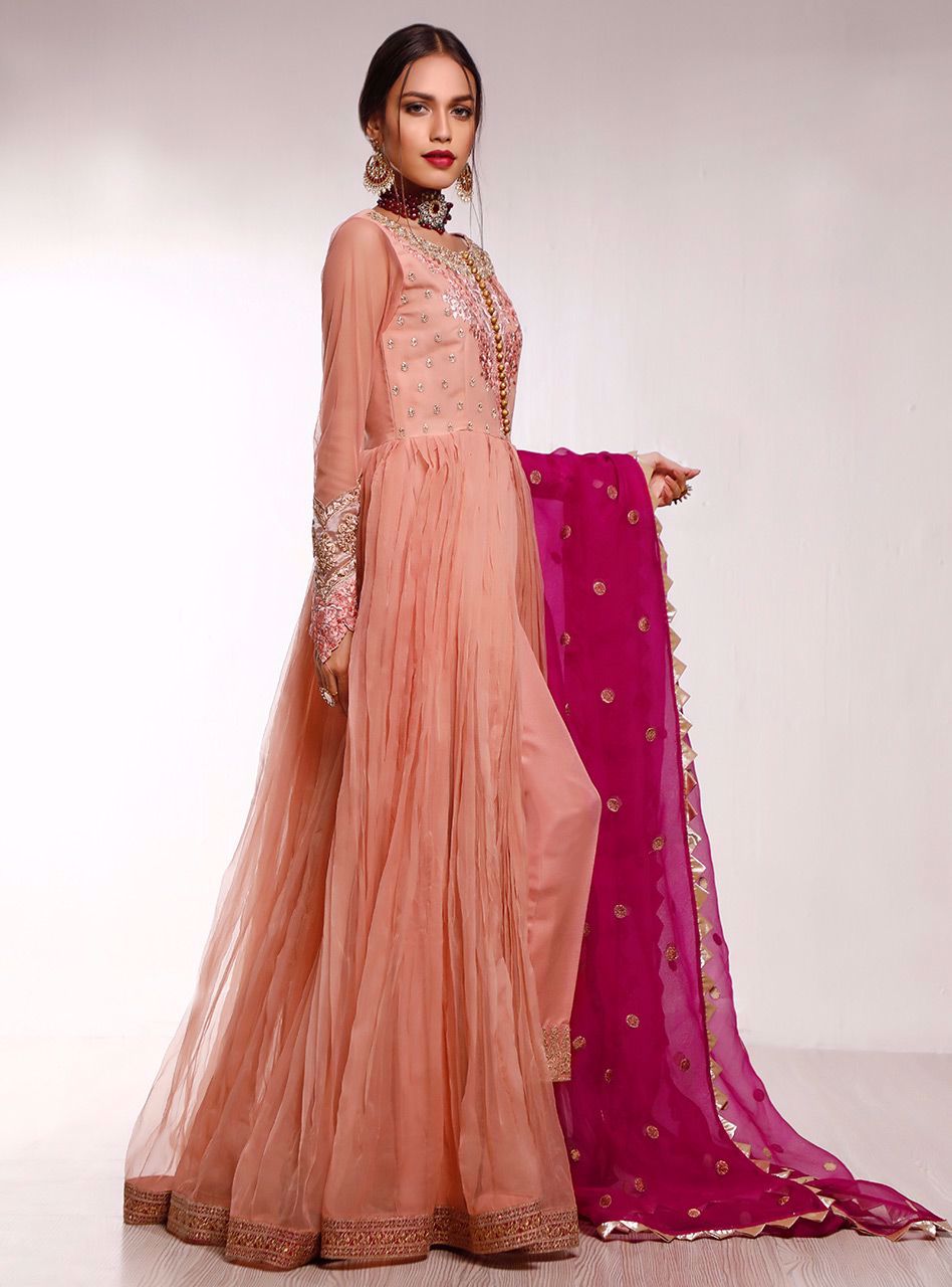 Zainab Chottani | Semi Formals | NAZAKAT by Zainab Chottani - Designer Dress - Type: Ladies Clothes - Available at Libayah - 100% Original