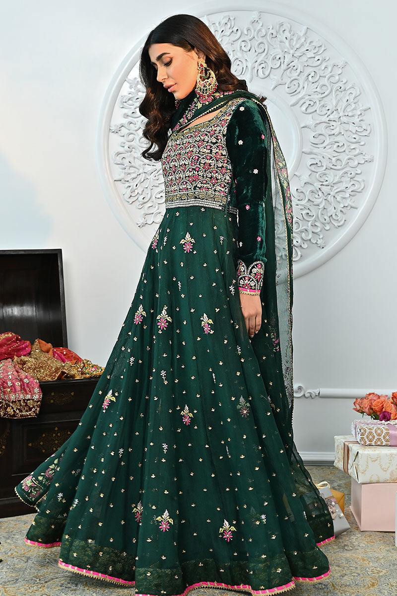 Ansab Jahangir | Bow Velvet Edit | FOREST by Ansab Jahangir - Designer Dress - Type: Ladies Clothes - Available at Libayah - 100% Original