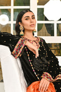 Ansab Jahangir | Bow Velvet Edit | BLACK MIST by Ansab Jahangir - Designer Dress - Type: Ladies Clothes - Available at Libayah - 100% Original