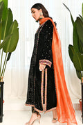 Ansab Jahangir | Bow Velvet Edit | BLACK MIST by Ansab Jahangir - Designer Dress - Type: Ladies Clothes - Available at Libayah - 100% Original