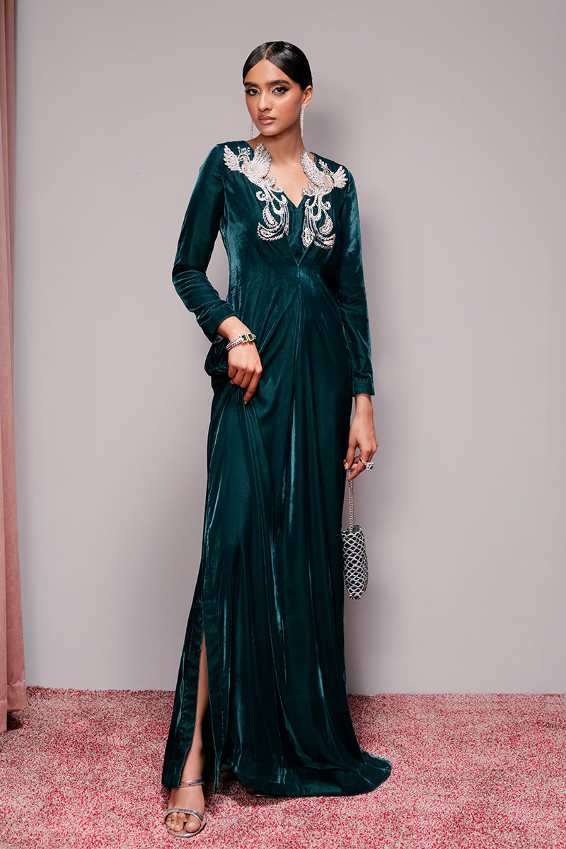 Haute Form | Rose Winter Plush | Emerald Escape by Haute Form - Designer Dress - Type: Ladies Clothes - Available at Libayah - 100% Original