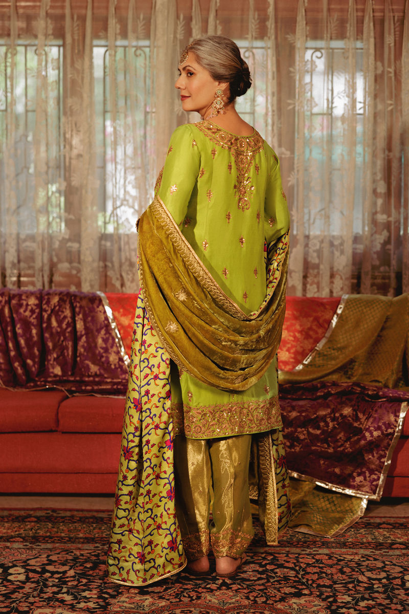 The Pink Tree Company | Mehru Ka Biyah | CITRUS GLORY by The Pink Tree Company - Designer Dress - Type: Formal - Available at Libayah - 100% Original