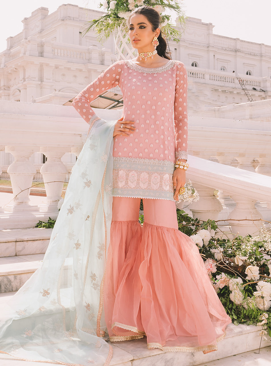 Zainab Chottani | Semi Formals | BLUSHING QUARTZ by Zainab Chottani - Designer Dress - Type: Ladies Clothes - Available at Libayah - 100% Original
