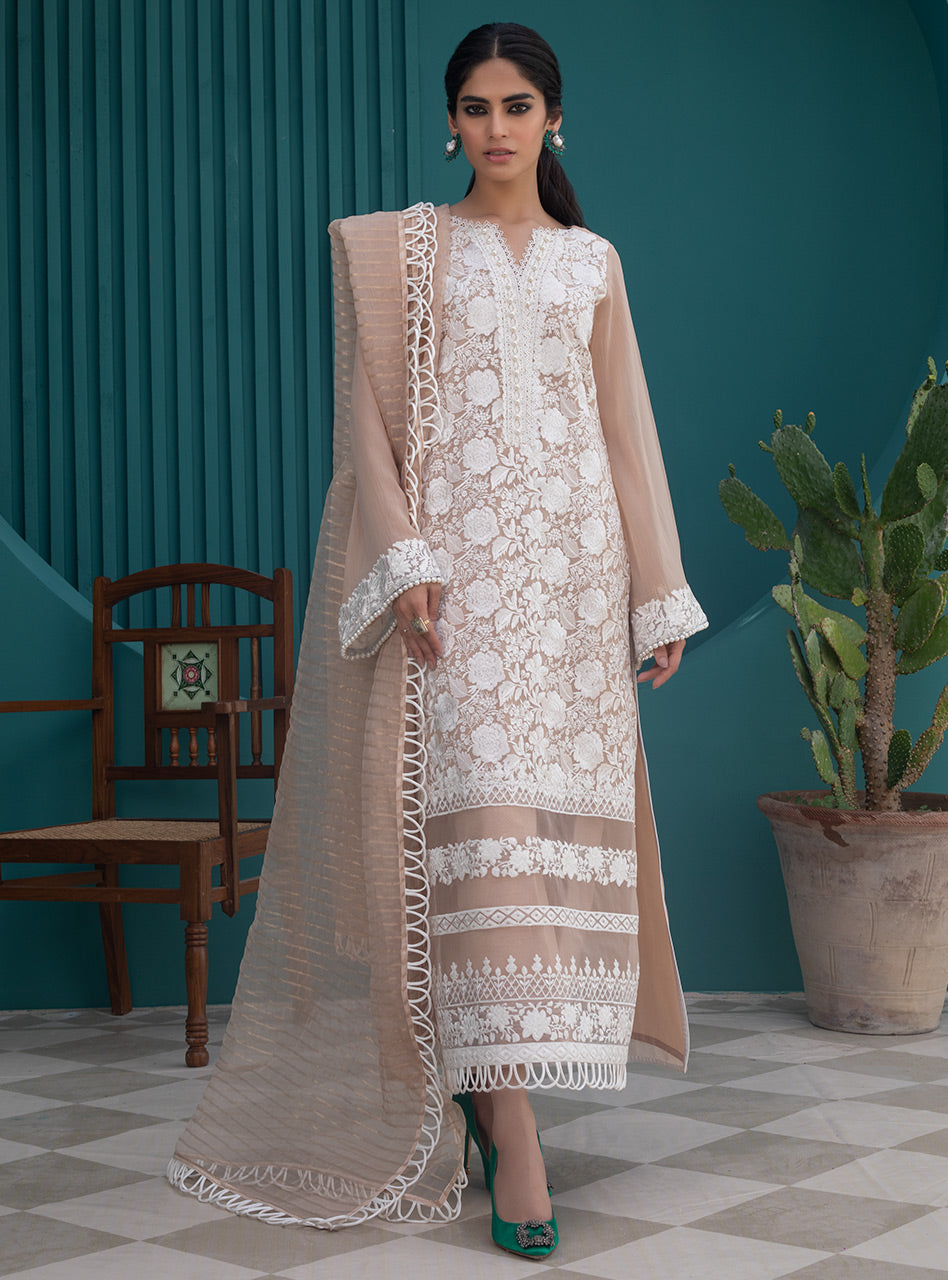 Zainab Chottani | Casual Pret | CARAMEL CLASSIC by Zainab Chottani - Designer Dress - Type: Casual - Available at Libayah - 100% Original