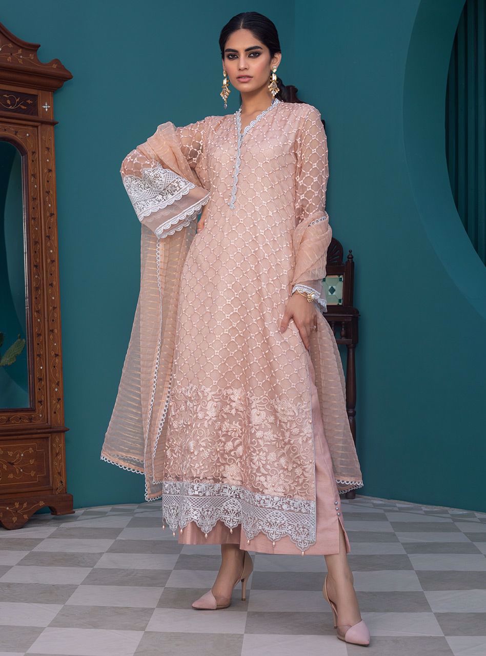 Zainab Chottani | Casual Pret | PINK PEARL by Zainab Chottani - Designer Dress - Type: Casual - Available at Libayah - 100% Original