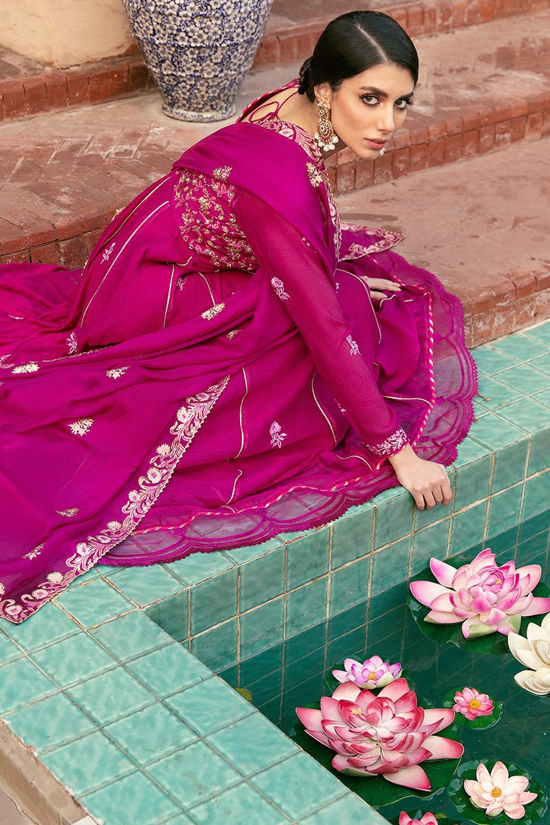 Ansab Jahangir | Luxury Silk Pret | FRENCH ROSE by Ansab Jahangir - Designer Dress - Type: Ladies Clothes - Available at Libayah - 100% Original