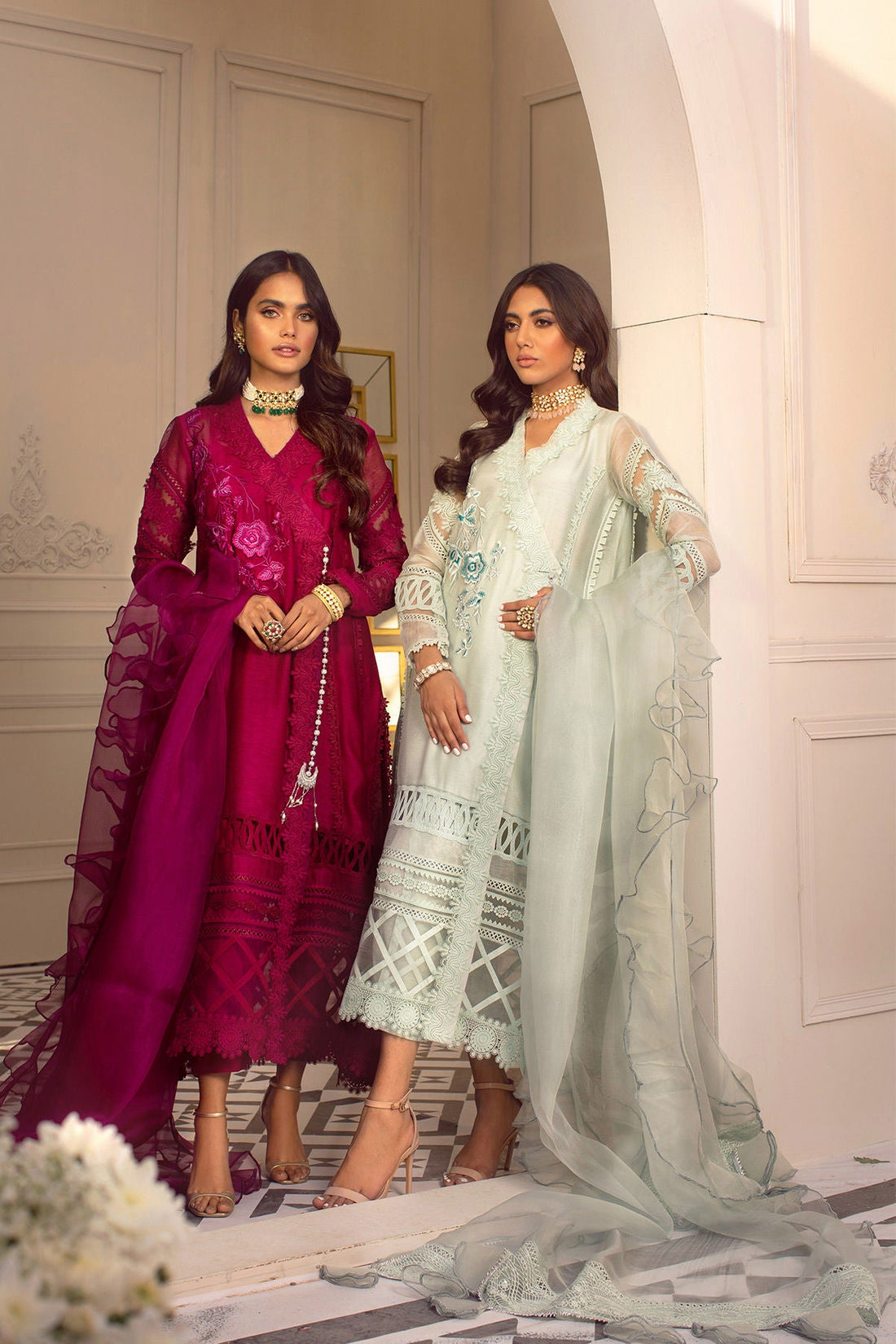 Annus Abrar | Designer Picks 24 | CALLA-CRANBERRY by Annus Abrar - Designer Dress - Type: Ladies Clothes - Available at Libayah - 100% Original