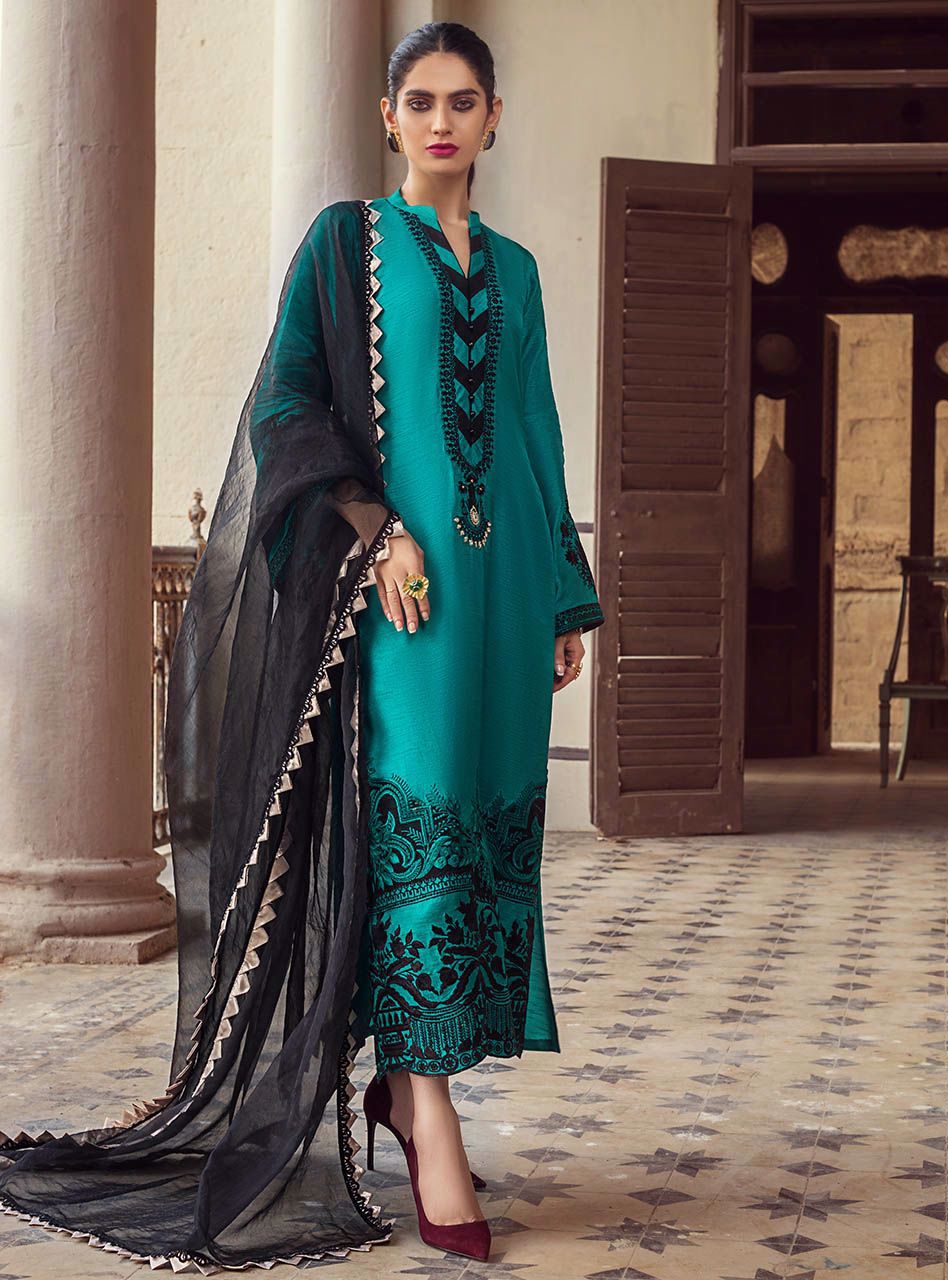 Zainab Chottani | Casual Pret | EMERALD ORCHID by Zainab Chottani - Designer Dress - Type: Casuals - Available at Libayah - 100% Original