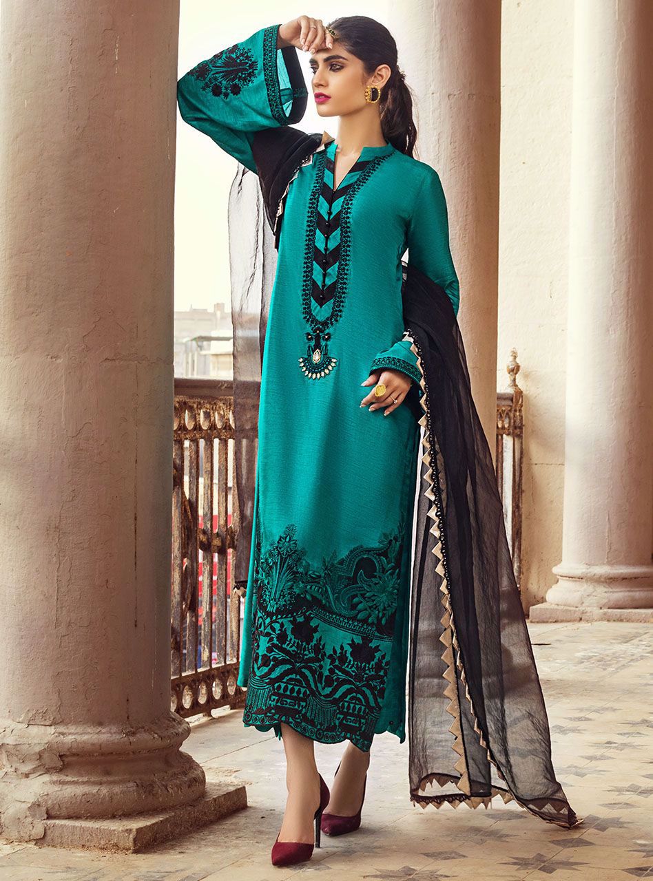Zainab Chottani | Casual Pret | EMERALD ORCHID by Zainab Chottani - Designer Dress - Type: Casuals - Available at Libayah - 100% Original