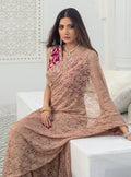 Zainab Chottani | Semi Formals | RAVISHING ROSE SAREE by Zainab Chottani - Designer Dress - Type: Formal - Available at Libayah - 100% Original