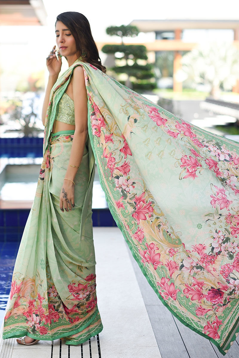 Ansab Jahangir | Luxury Silk Pret | ALOE WASH by Ansab Jahangir - Designer Dress - Type: Ladies Clothes - Available at Libayah - 100% Original