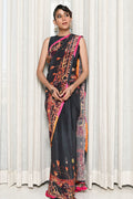 Ansab Jahangir | Luxury Silk Pret | BLACK INK by Ansab Jahangir - Designer Dress - Type: Ladies Clothes - Available at Libayah - 100% Original