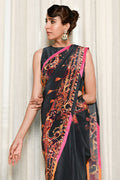 Ansab Jahangir | Luxury Silk Pret | BLACK INK by Ansab Jahangir - Designer Dress - Type: Ladies Clothes - Available at Libayah - 100% Original