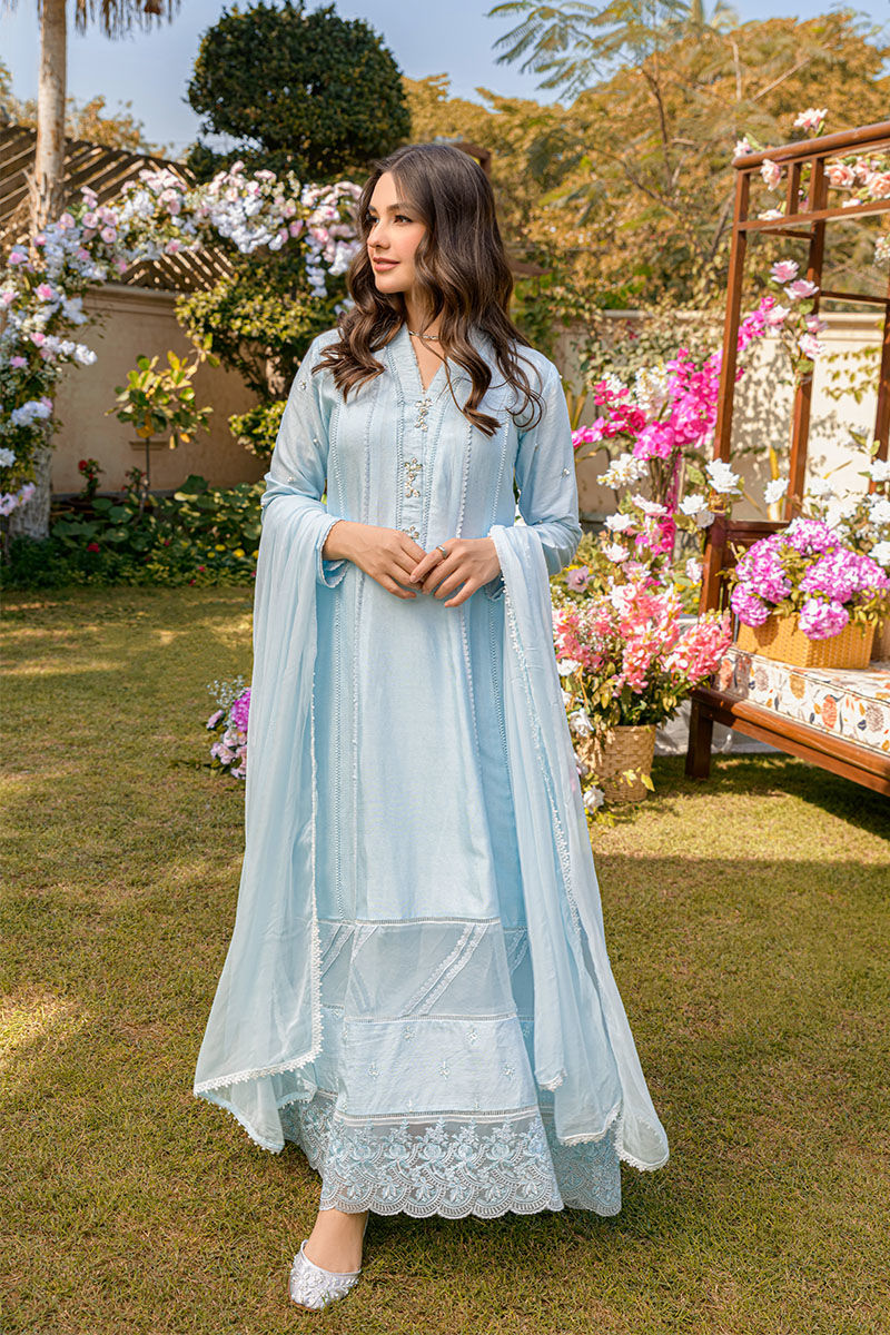 Fatima Khan | Best Sellers 24 | BLIZZARD BLUE by Fatima Khan - Designer Dress - Type: Luxury - Available at Libayah - 100% Original