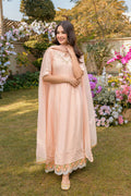Fatima Khan | Best Sellers 24 | PEACH PINK by Fatima Khan - Designer Dress - Type: Luxury - Available at Libayah - 100% Original