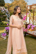 Fatima Khan | Best Sellers 24 | PEACH PINK by Fatima Khan - Designer Dress - Type: Luxury - Available at Libayah - 100% Original