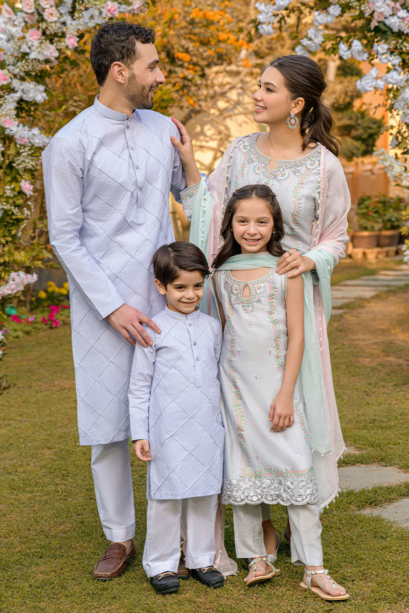 Fatima Khan | Luxury Pret 24 | FRENCH GREY by Fatima Khan - Designer Dress - Type: Luxury - Available at Libayah - 100% Original
