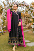 Fatima Khan | Luxury Pret 24 | BERRY BLACK by Fatima Khan - Designer Dress - Type: Luxury - Available at Libayah - 100% Original