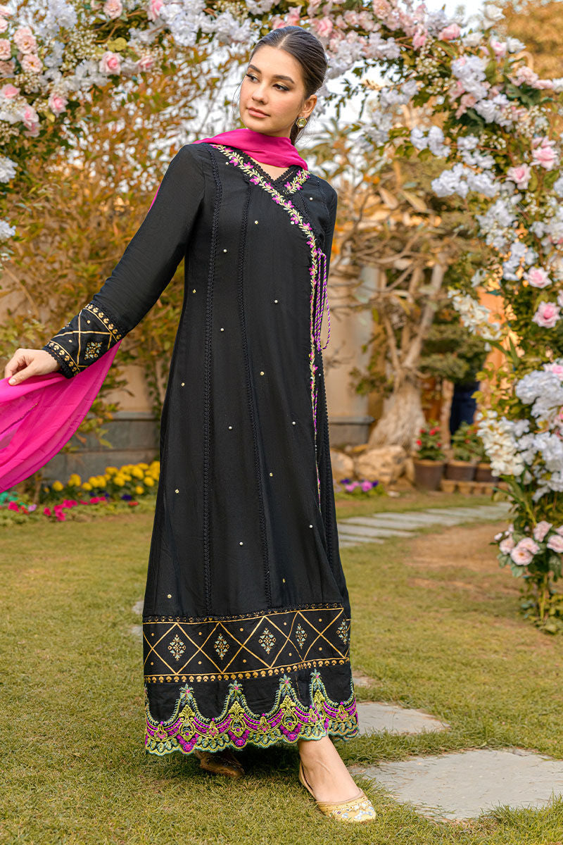 Fatima Khan | Luxury Pret 24 | BERRY BLACK by Fatima Khan - Designer Dress - Type: Luxury - Available at Libayah - 100% Original