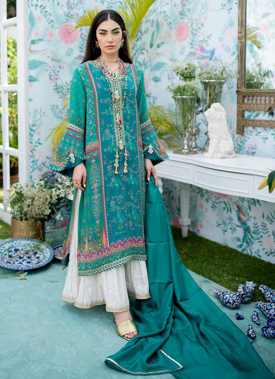 Farah Talib Aziz | Designer Picks 24 | JUNEBERRY SHIRT AND DUPATTA by Farah Talib Aziz - Designer Dress - Type: Ladies Clothes - Available at Libayah - 100% Original