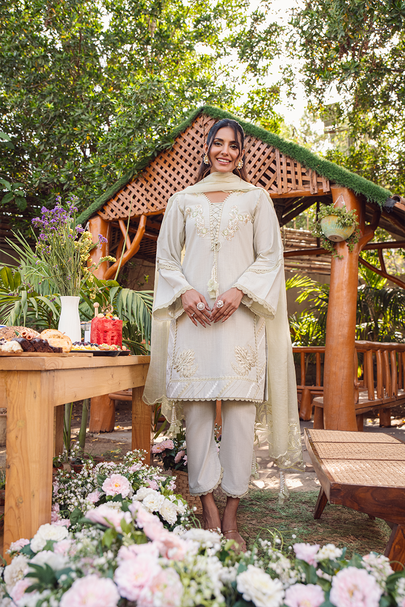 Fatima Khan | Luxury Pret 24 | SAGE IRISH GREEN by Fatima Khan - Designer Dress - Type: Luxury - Available at Libayah - 100% Original