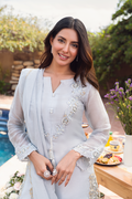 Fatima Khan | Luxury Pret 24 | MISTY GREY by Fatima Khan - Designer Dress - Type: Luxury - Available at Libayah - 100% Original