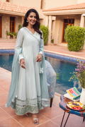 Fatima Khan | Luxury Pret 24 | FROSTED MINT by Fatima Khan - Designer Dress - Type: Luxury - Available at Libayah - 100% Original