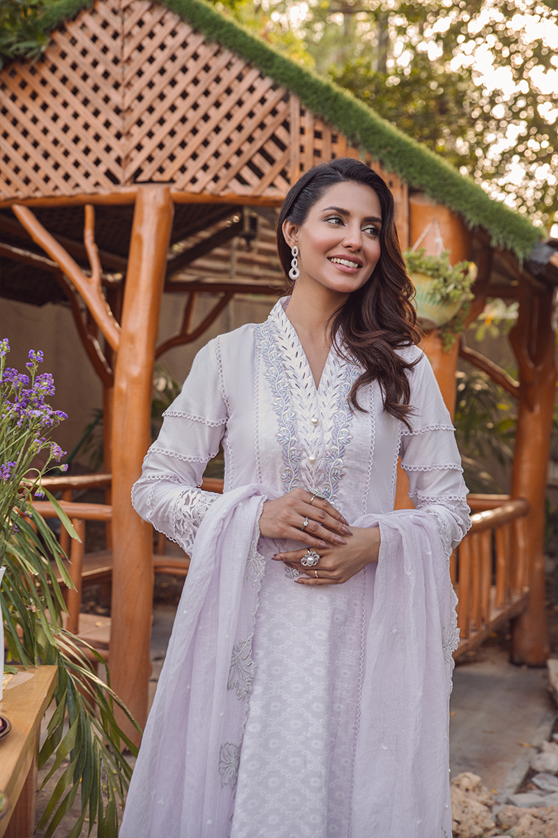 Fatima Khan | Luxury Pret 24 | LAVENDER MIST by Fatima Khan - Designer Dress - Type: Luxury - Available at Libayah - 100% Original
