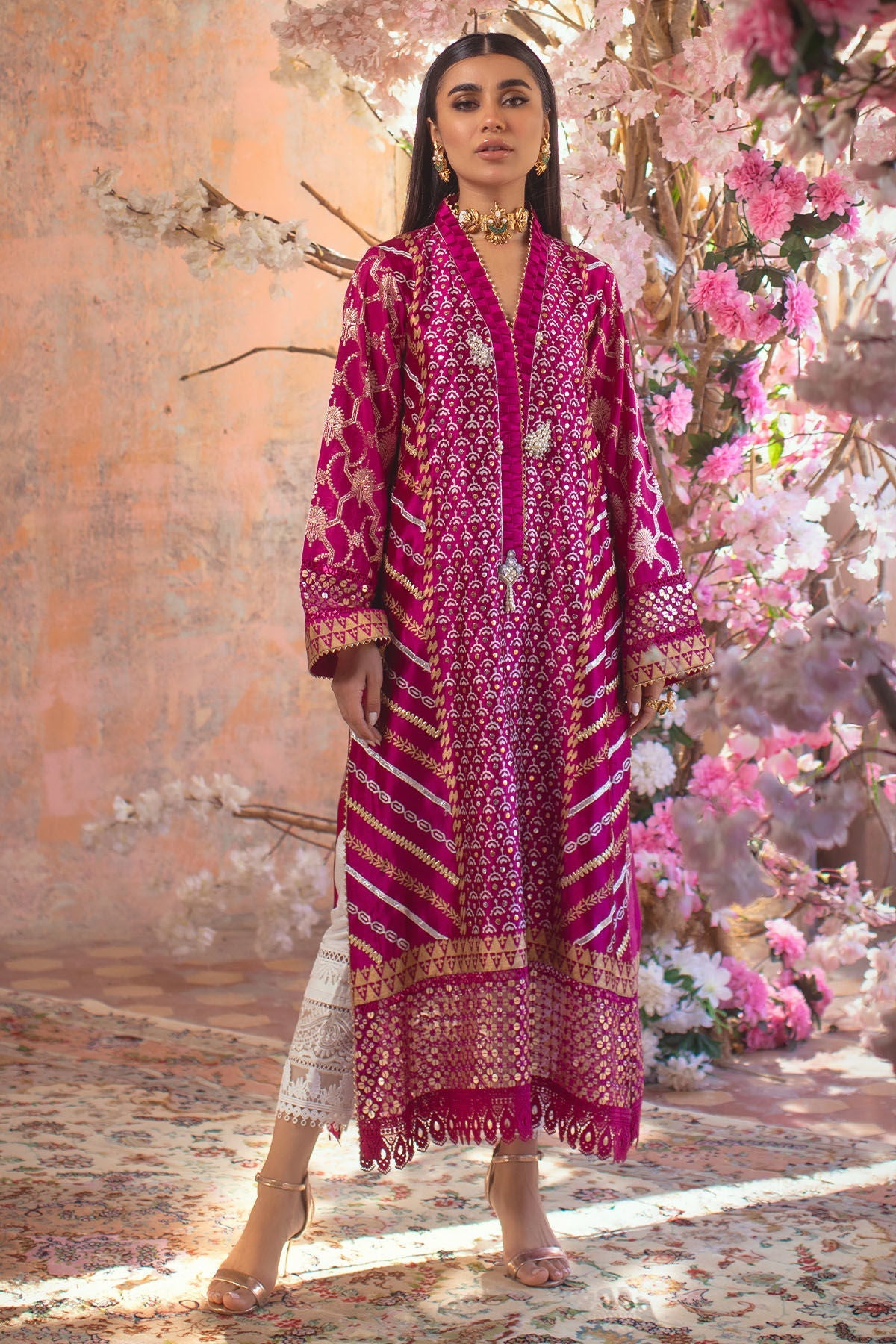 Annus Abrar | Designer Picks 24 | ARUSHA PINK by Annus Abrar - Designer Dress - Type: Ladies Clothes - Available at Libayah - 100% Original