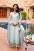 Fatima Khan | Luxury Pret 24 | FROSTED MINT by Fatima Khan - Designer Dress - Type: Luxury - Available at Libayah - 100% Original