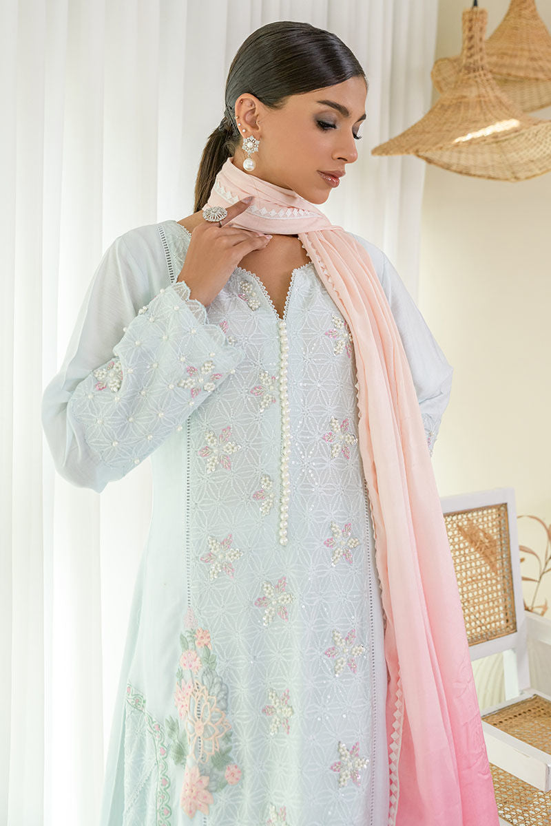 Fatima Khan | Luxury Pret 24 | BLUSH BLUE by Fatima Khan - Designer Dress - Type: Luxury - Available at Libayah - 100% Original