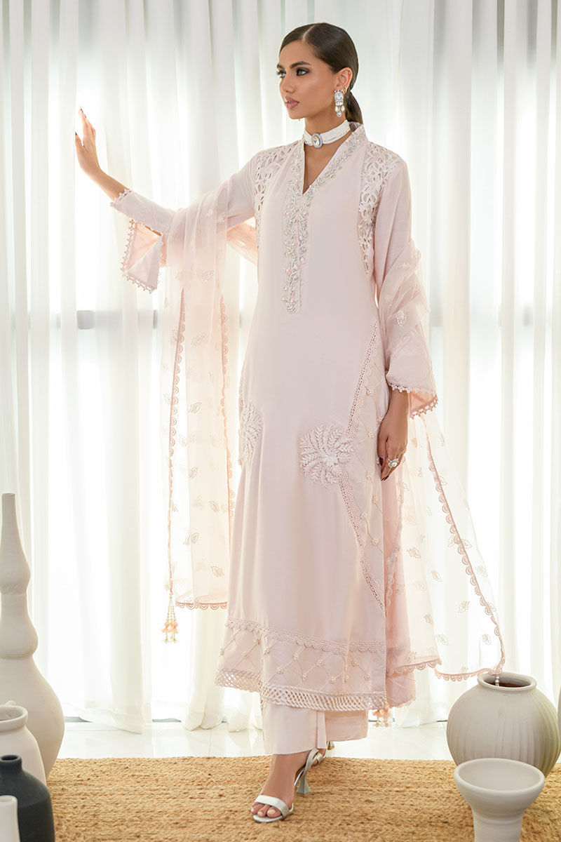 Fatima Khan | Luxury Pret 24 | NUDE PINK by Fatima Khan - Designer Dress - Type: Luxury - Available at Libayah - 100% Original