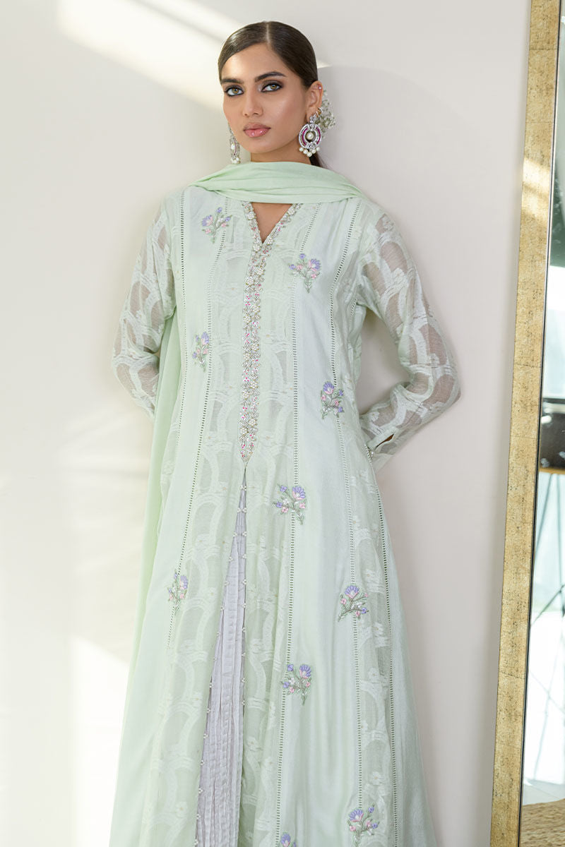 Fatima Khan | Luxury Pret 24 | SPRING MINT KALIDAAR by Fatima Khan - Designer Dress - Type: Luxury - Available at Libayah - 100% Original